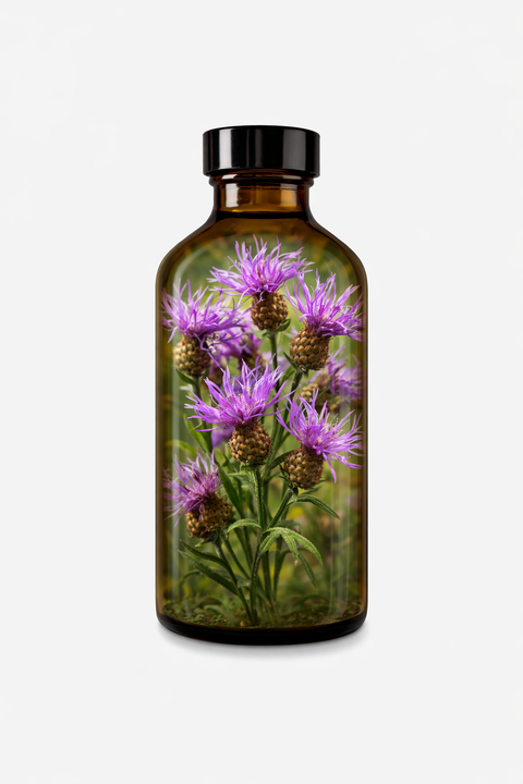 Centaurea jacea - Brown Knapweed leaf & flower